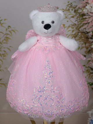 Baby pink Quinceanera Teddy Bear