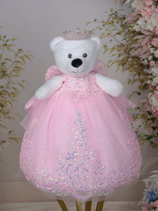 Baby pink Quinceanera Teddy Bear