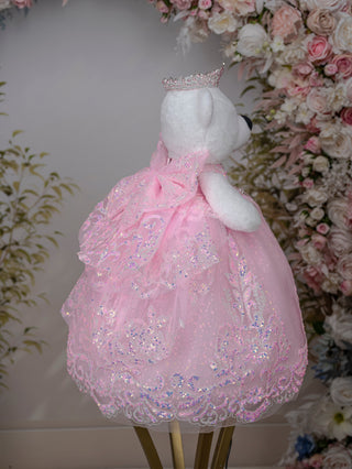 Baby pink Quinceanera Teddy Bear