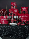 Burgundy Black with Silver Quinceanera package 4