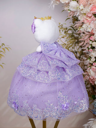 Lavender Gold Quinceanera Hello Kitty