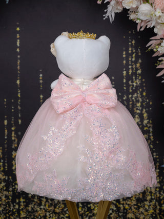 Pink Champagne Gold Muneca Cat for Quinceanera