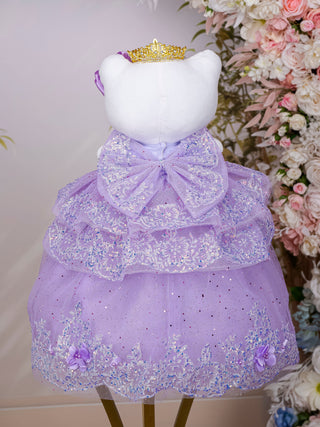 Lavender Gold Quinceanera Hello Kitty