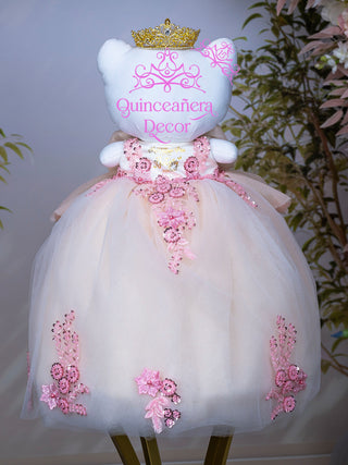 Champagne Dusty Pink Quinceanera Last Doll