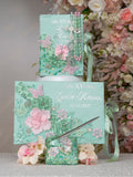Sage Green Silver Pink Quinceanera Tiara Pillow