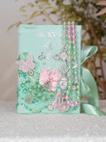 Sage Green Silver Pink Quinceanera Pillows Set