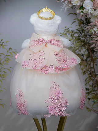Champagne Dusty Pink Ultimo Oso de Peluche for Quinceanera
