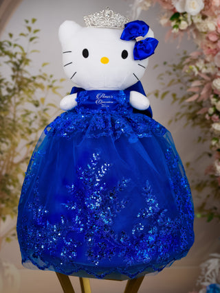 Royal Blue silver La Ultima Muneca for quinceanera