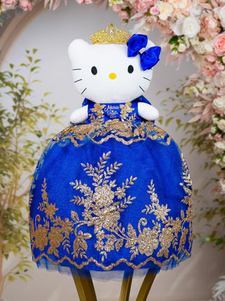 Royal Blue with Bow La Ultima Muneca for quinceanera