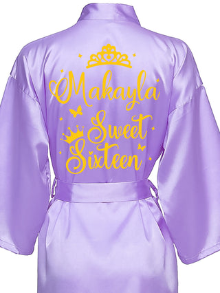 Robe Sweet 16 lavender with gold