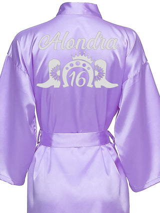 Robe Sweet 16 lilac with silver