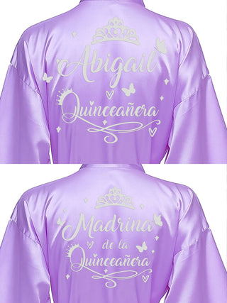 2 Batas quinceanera Lilac with Silver