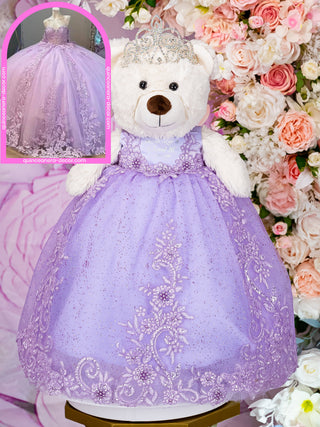 Teddy Bear to match your Quinceanera Dress