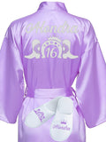 Sweet 16 Lilac with Silver robe with slippers