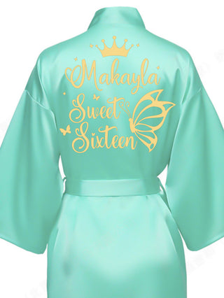 Robe Sweet 16 mint with gold