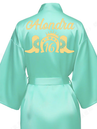 Robe Sweet 16 mint with gold