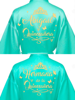 2 Batas quinceanera Mint with Gold