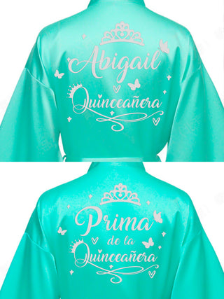 2 Batas quinceanera Mint with Silver