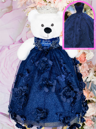 Teddy Bear to match your Quinceanera Dress