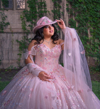 Pink quinceanera Vaquero