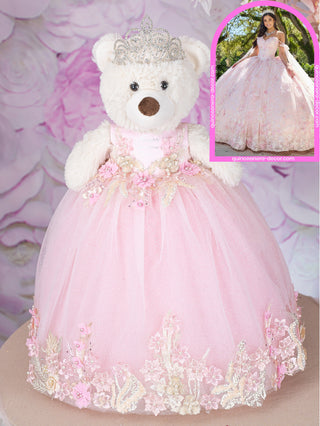 Teddy Bear to match your Quinceanera Dress