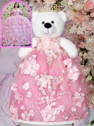 Teddy Bear to match your Quinceanera Dress