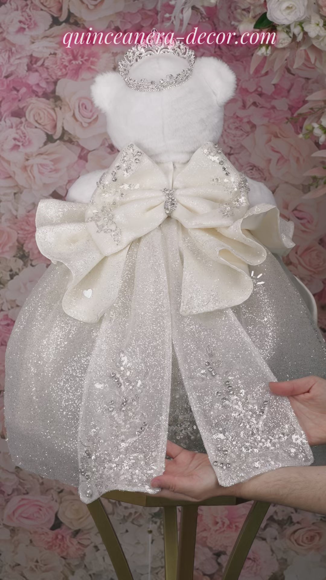 Quinceanera Teddy Bear to match your Dress | Quineanera Oso