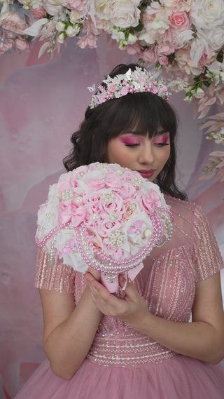 quinceanera bouquets pink quinceanera bouquets quince bouquets Pink white quinceanera bouque 