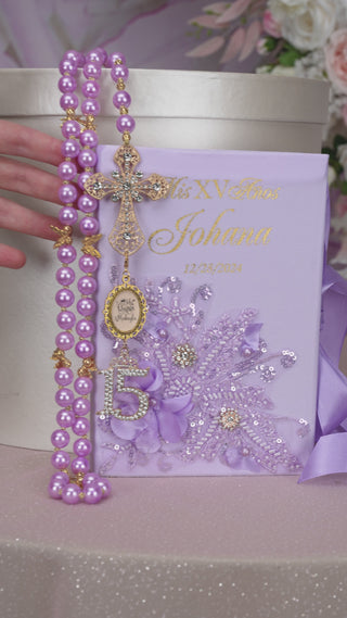 Quinceanera BIBLE Biblia de quinceañera Biblia de lavanda para quinceañeras Lavender Quinceanera Bible