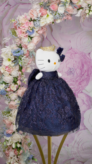 quinceanera hello kitty quince hello kitty last hello kitty for quinceanera Navy Blue Kitty for Quinceanera