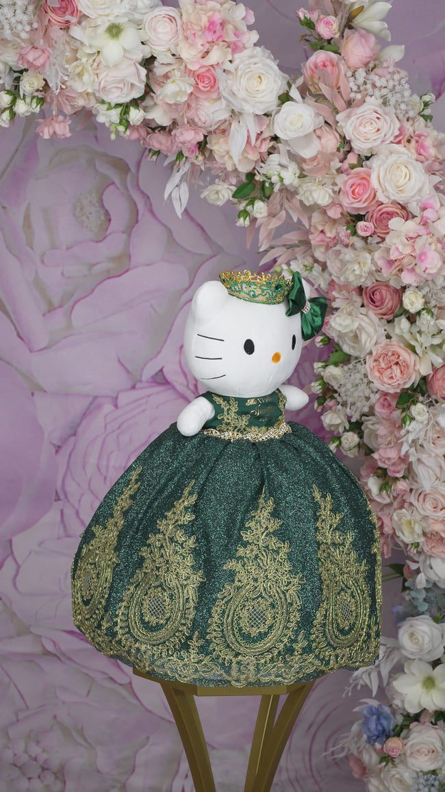 Green kitty quince doll