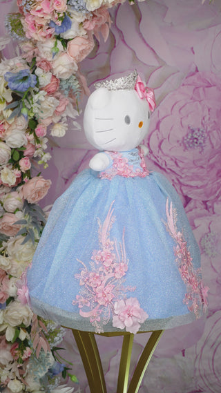 quinceanera hello kitty quince hello kitty last hello kitty for quinceanera Light blue with Pink last kitty for quinceanera