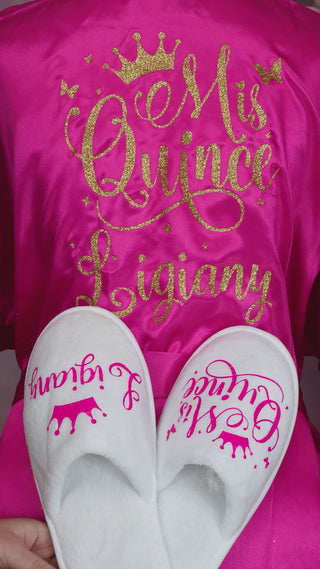 QUINCE ROBE Quinceanera Robe Robe Sweet 16 QUINCE Batas Quinceanera Batas