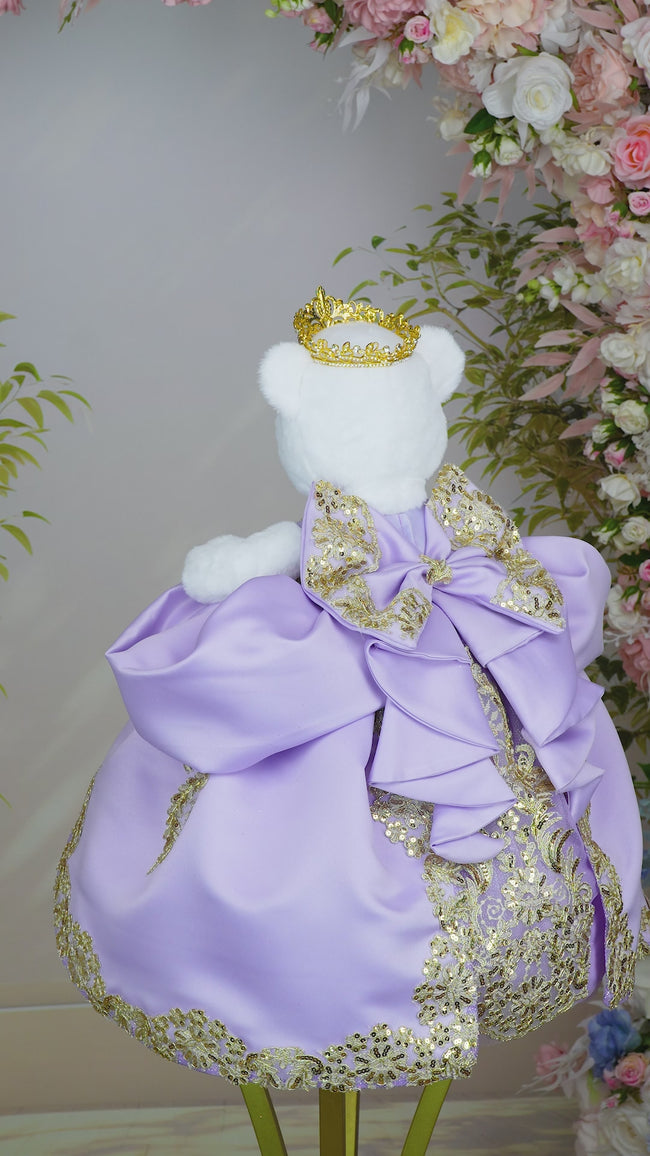 dancing bear purple dress 12 Dancing Bear Plush