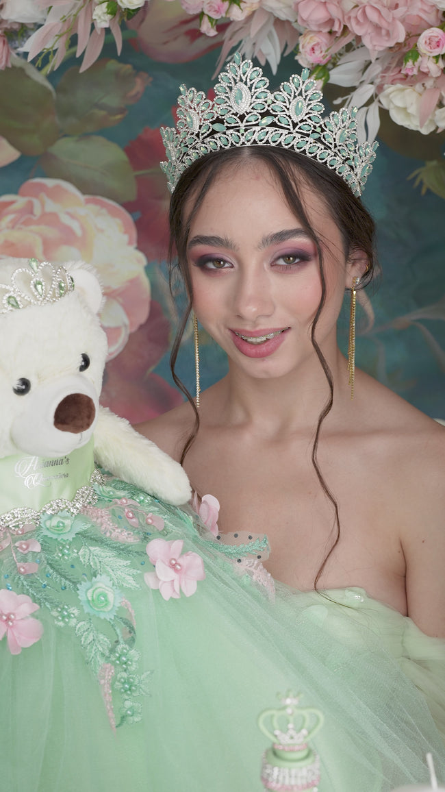Sage Green Pink full quinceanera package