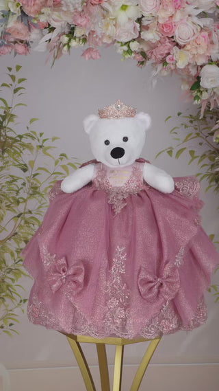Dusty Rose Oso de Quinceanera