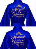 2 Batas quinceanera Royal blue with Gold