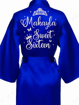 Robe Sweet 16 royal blue with silver