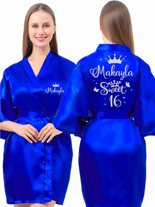 Robe Sweet 16 royal blue with silver