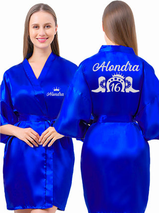 Robe Sweet 16 royal blue with silver