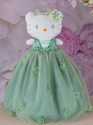 Sage Green Kitty for quinceanera