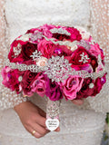 Rosa fuerte Quinceanera Bouquet 13 inches